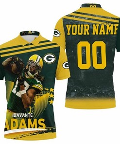 Green Bay Packers Nfc Noth Champions Davante Adams The Pack Is Back Personalized 3D All Over Print Polo Shirt