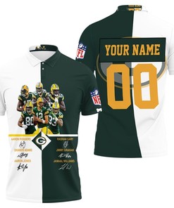 Green Bay Packers Signed Fan 3d Personalized Polo Shirt All Over Print Shirt 3d T-shirt