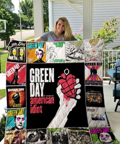 Green Day Quilt Blanket Bedding Set for Home Décor