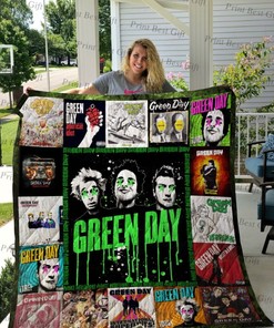 Green Day Rock Band Poster American Idiot Quilt Blanket Bedding Set