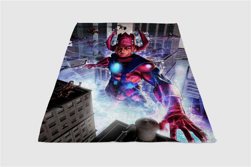 Greg Horn Galactus Sherpa Fleece Blanket Gifts for Family, for Couple
