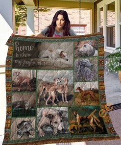 Greyhound 10 Quilt Blanket Bedding Set