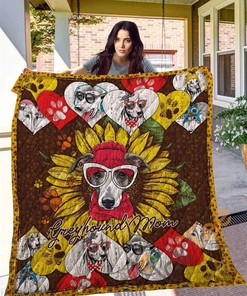 Greyhound 14 Quilt Blanket Bedding Set