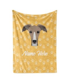 Greyhound Personalized Custom Blanket With Your Family Or Dog's Name - Great Gifts For Dog Lovers