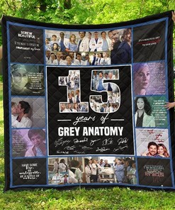 Grey's Anatomy 15 Years Anniversary Gift Idea Quilt