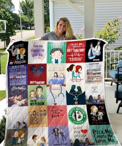 Grey's Anatomy Coffee Collection Quilt Blanket