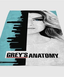 Greys Anatomy Meredith Sherpa Fleece Blanket Gifts for Family, for Couple