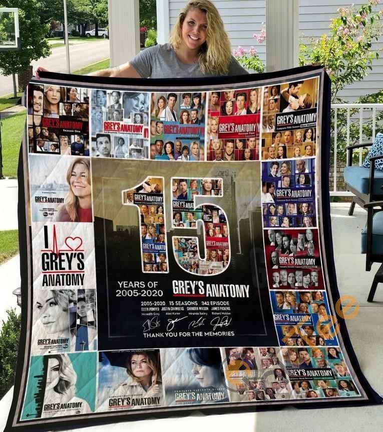 Grey's Anatomy Quilt Blanket Bedding Set
