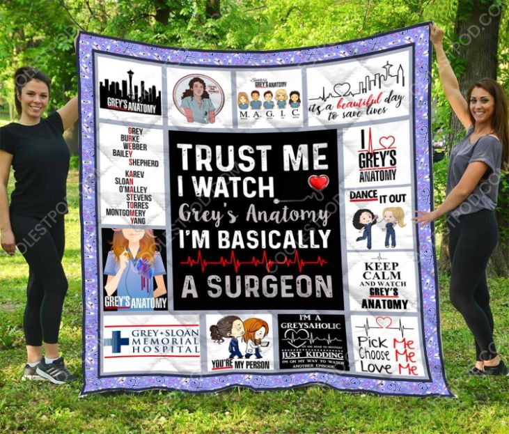 Greys Anatomy Quilt Blanket Bedding Set for Home Décor