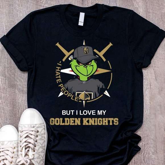Grinch I Love Golden Knights T-Shirt