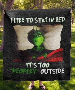 Grinch Likes To Stay In Bed Combined Quilt Blanket Bedding Set