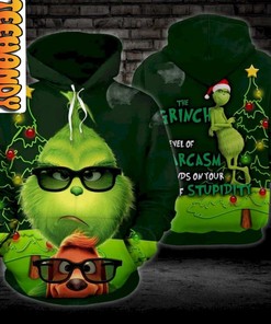 Grinch Sarcasm Christmas 3D Hoodie