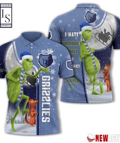 Grinch Stole Memphis Grizzlies in Christmas Polo Shirt