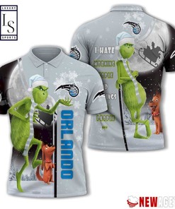 Grinch Stole Orlando Magic in Christmas Polo Shirt