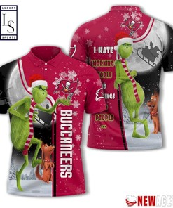 Grinch Stole Tampa Bay Buccaneers in Christmas Polo Shirt