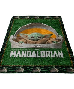 Grogu Baby Yoda Star Wars Mandalorian Quilt Blanket Bedding Set