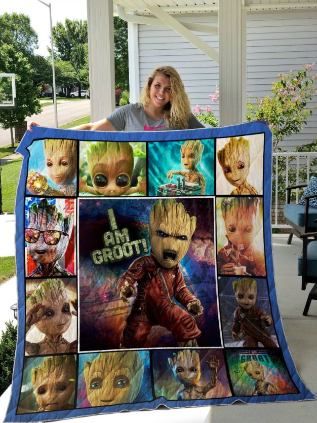 Groot Collection I Am Groot Quilt Blanket Bedding Set