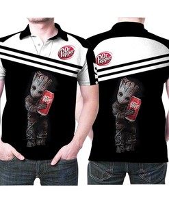 Groot Dr Pepper Soft Drink Logo Brand Gift For Dr Pepper Lovers Soft Drink Fans Polo Shirt All Over Print Shirt 3d T-shirt