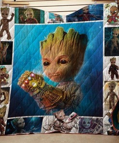 Groot I Am Groot Quilt Blanket Bedding Set for Home Décor
