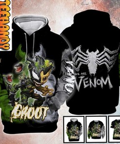 Groot Venom 3D Hoodie
