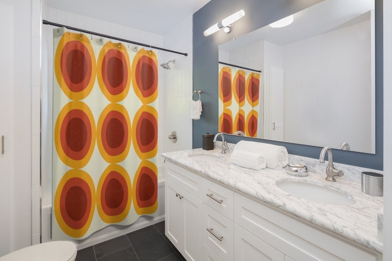 Groovy 60's 70's Hippie Shower Accessory Curtain - Image 3