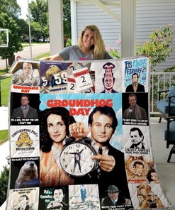 Groundhog Day For Fans Quilt Blanket Bedding Set