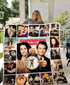 Groundhog Day Retro Quilt Blanket Bedding Set for Home Décor