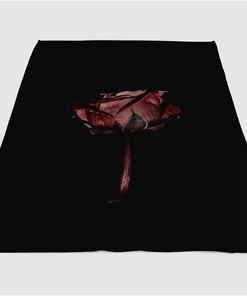 Gryffindor Rose Sherpa Fleece Blanket Gifts for Family, for Couple
