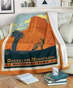Guadalupe Mountains National Park Sherpa Fleece Blanket Gifts for Family, for Couple