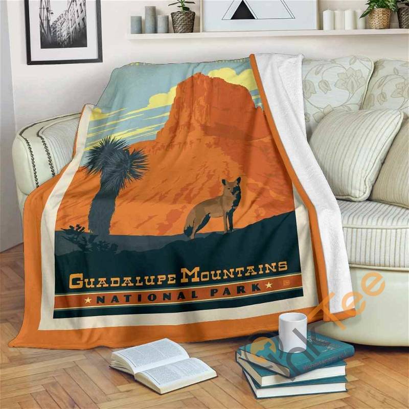 Guadalupe Mountains National Park Sherpa Fleece Blanket Gifts for Family, for Couple