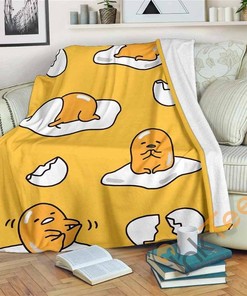 Gudetama Sherpa Fleece Blanket Gifts for Family