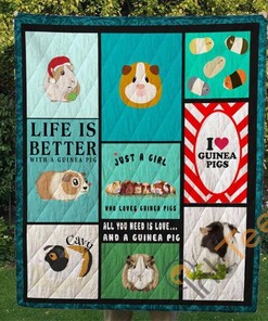 Guinea Pig Quilt Blanket Bedding Set