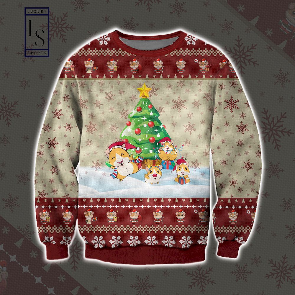 Guinea Pig Snow Xmas Ugly Christmas Sweater