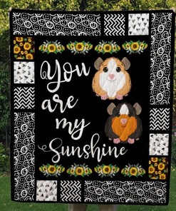 Guinea Pig You Are My Sunshine Quilt Blanket Bedding Set