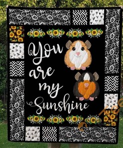 Guinea Pig You Are My Sunshine Quilt Blanket Bedding Set