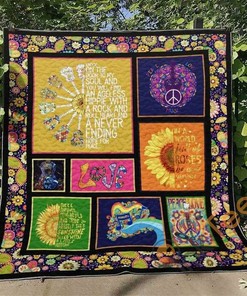 Guitar And Sunflower Quilt Blanket Bedding Set