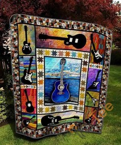 Guitar Lover's Personalized 3 Quilt Blanket Bedding Set