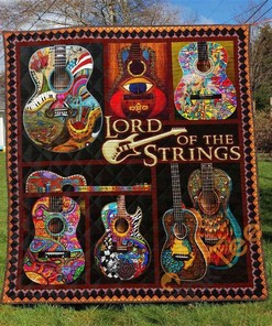 Lord Of the Strings Guitar Quilt Blanket Bedding Set