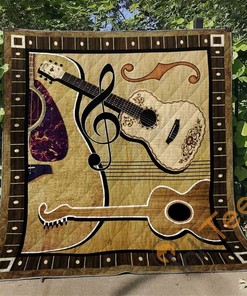 Guitar V1 Quilt Blanket Bedding Set