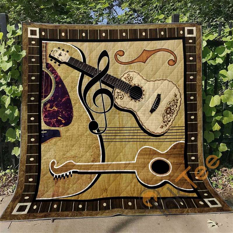Guitar V1 Quilt Blanket Bedding Set