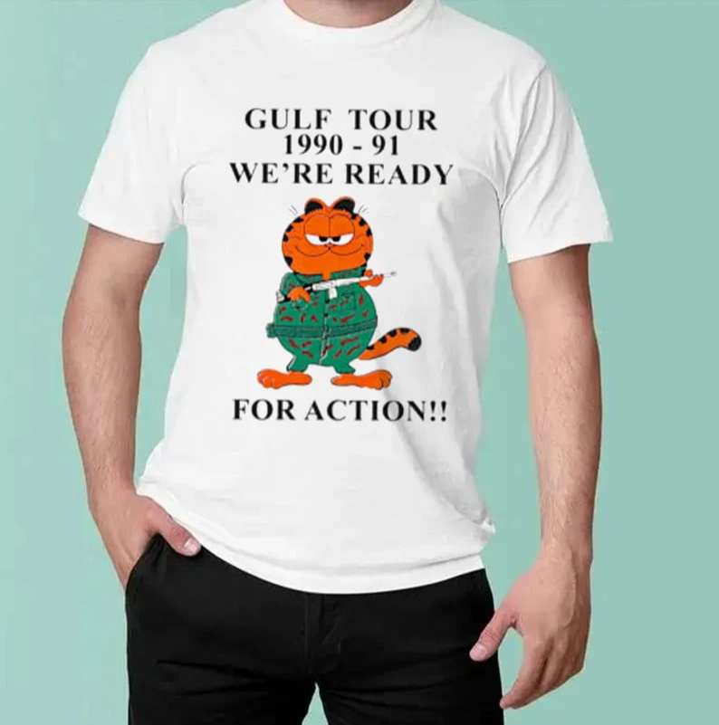 Gulf Tour 1990 91 Were Ready For Action T-Shirt
