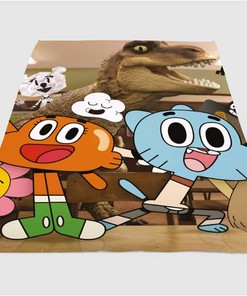Gumball And Darwin Sherpa Fleece Blanket Gifts for Family, for Couple