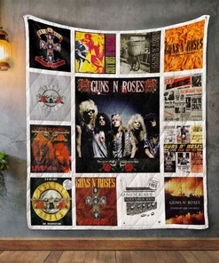Gun N' Roses Rock Album Quilt Blanket Bedding Set