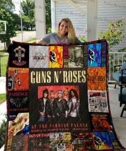 Guns N' Roses At The Perkins Palace Poster Collection Quilt Blanket Bedding Set