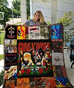Guns N' Roses Graphic Poster Quilt Blanket Bedding Set
