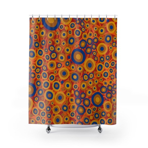 Gustav Klimt Shower Curtain, Bathroom Design Decor, Shower Curtain Art Print, Housewarming Gift, Bathroom Art
