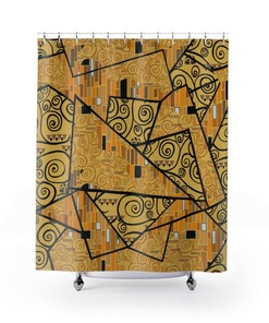 Gustav Klimt Shower Curtain, Bathroom Design/Decor, Art Shower Curtain