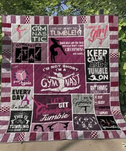 Gymnastic Collection I'm Not Short Quilt Blanket Bedding Set