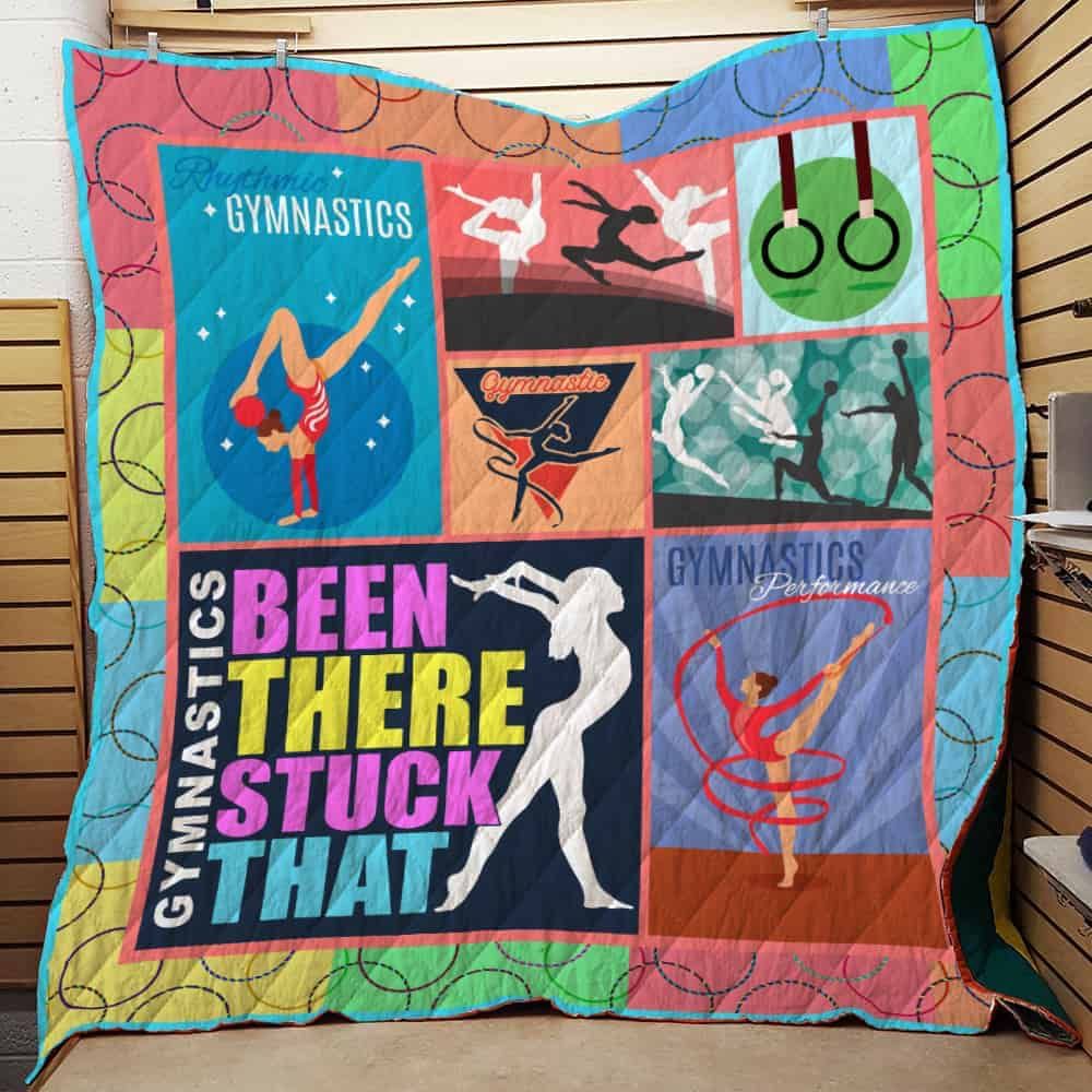 Gymnastics Been There Stuck That Gymnastics Quilt Blanket Bedding Set