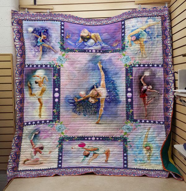 Gymnastics Movement Quilt Blanket Bedding Set for Home Décor